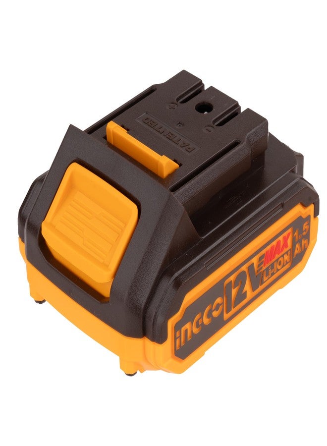 إنجكو مثقاب لاسلكي من إنجكو يعمل ببطارية ليثيوم أيون 12 فولت، CDLI1218، أصفر - Image 3